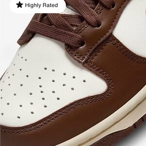 ✨Host pick✨Nike Dunk Low Premium Sneakers in Brown and White